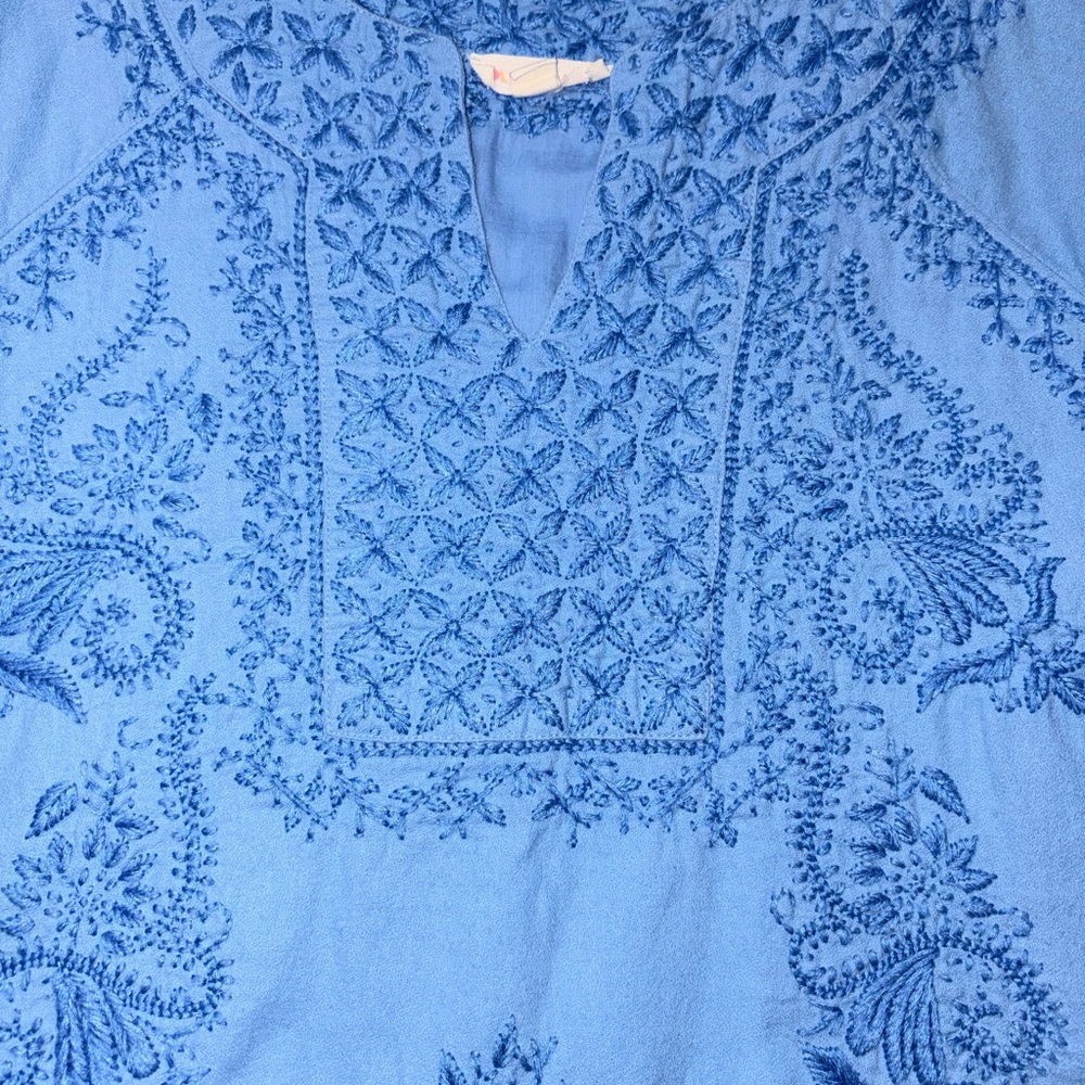 Roller Rabbit Blue Embroidered Dress - Picture 4 of 7